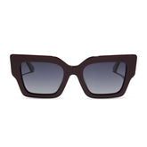 GENERAL LEIA™ - REGAL AUBERGINE CRYSTAL + SPACE GREY GRADIENT + POLARIZED SUNGLASSES