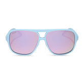 HANGTIME - MATTE BABY BLUE + LAVENDER MIRROR + POLARIZED SUNGLASSES