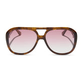 PAULINE - HONEY TORTOISE + ROSE GRADIENT SUNGLASSES