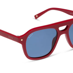 THE COAST - RED + NAVY BLUE SUNGLASSES