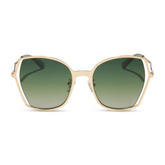 DONNA III - GOLD + COOL MATCHA GRADIENT + POLARIZED SUNGLASSES