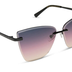 BECKY V - BLACK + TWILIGHT GRADIENT SUNGLASSES