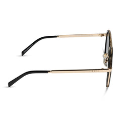 JOEY - BLACK + GOLD METAL + GREY GRADIENT + POLARIZED SUNGLASSES