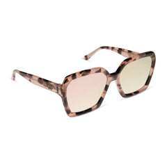 SLOANE - HIMALAYAN TORTOISE + TAUPE MIRROR SUNGLASSES