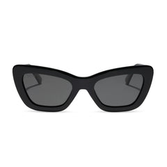 ADRIANA - BLACK + GREY + POLARIZED SUNGLASSES