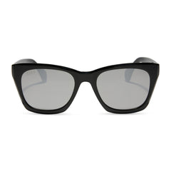 SEAN - BLACK + GREY MIRROR SUNGLASSES