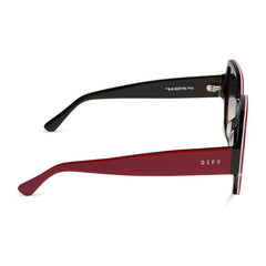 DIONNE - RED + GREY GRADIENT SUNGLASSES