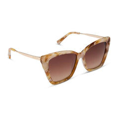 BECKY II - GILDED TORTOISE + BROWN GRADIENT SUNGLASSES