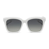 MEREDITH - WHITE CLOUD + GREY GRADIENT + POLARIZED SUNGLASSES
