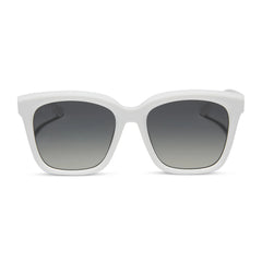 MEREDITH - WHITE CLOUD + GREY GRADIENT + POLARIZED SUNGLASSES