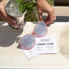 GEMMA - PEACH + COOL MATCHA GRADIENT MIRROR SUNGLASSES
