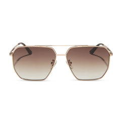 BERKELY - GOLD + BROWN GRADIENT + POLARIZED SUNGLASSES