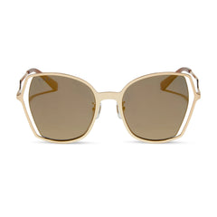 DONNA III - GOLD + GOLD MIRROR + POLARIZED SUNGLASSES
