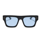 ROBERTS - BLACK + LIGHT BLUE TINT SUNGLASSES