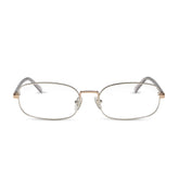 TRINITY - SILVER + GOLD + LIGHT GREY CRYSTAL TEMPLES + GLASSES