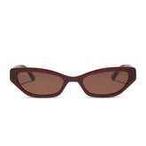 THE TRIBECA - RICH BROWN CRYSTAL + REDDISH BROWN + SUNGLASSES