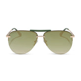 TAHOE - GOLD + ALOE GREEN GRADIENT + LIGHT GOLD FLASH + POLARIZED SUNGLASSES