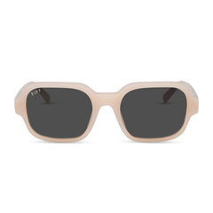 LOLA - MILKY BLUSH + BROWN GRADIENT SUNGLASSES