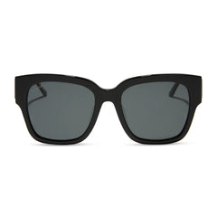 ISABELLA - BLACK + GREY POLARIZED SUNGLASSES