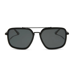 JORDAN - BLACK + GREY + POLARIZED SUNGLASSES