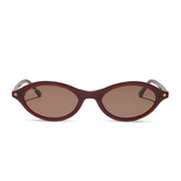 THE CITY - RICH BROWN CRYSTAL + BROWN + SUNGLASSES