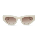 LUCY - MERINGUE + BROWN GRADIENT SUNGLASSES