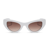 THE MESA - WHITE + BROWN GRADIENT SUNGLASSES
