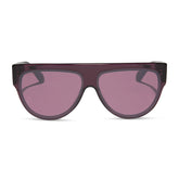 GEORGIE - AUBERGINE + AUBERGINE + SILVER FLASH SUNGLASSES