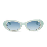 SABRINA - PASTEL SAGE + BLUE GRADIENT SUNGLASSES