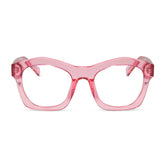HAYDEN - CANDY PINK CRYSTAL + GLASSES