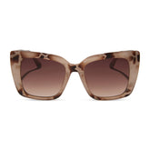 KARLIE - CREAM TORTOISE + BROWN GRADIENT SUNGLASSES