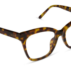 WINSTON - AMBER TORTOISE + GLASSES