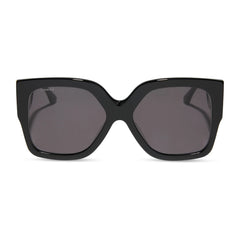 LIVIA - BLACK + GREY + POLARIZED SUNGLASSES
