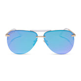 TAHOE - GOLD + PURPLE MIRROR SUNGLASSES