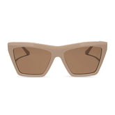 VIVI - ALMOND + BROWN SUNGLASSES