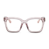 MEREDITH - LIGHT PINK CRYSTAL + GLASSES