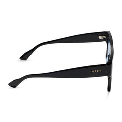 ROBERTS - BLACK + LIGHT BLUE TINT SUNGLASSES