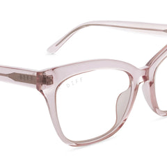 WINSTON - LIGHT PINK CRYSTAL + GLASSES