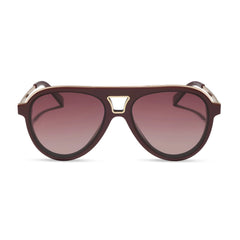 TOSCA III - RUGBY RED + BURGUNDY GRADIENT + POLARIZED SUNGLASSES