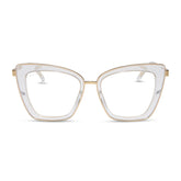 BECKY IV - CLEAR CRYSTAL + GOLD + GLASSES