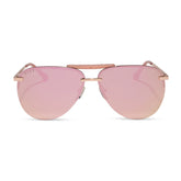 TAHOE - ROSE GOLD + CHERRY BLOSSOM MIRROR SUNGLASSES