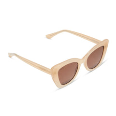 MELODY - MILKY NUDE + SOLID BROWN SUNGLASSES