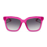 BELLA - BRIGHT TULIP + GOLD + GREY GRADIENT SUNGLASSES