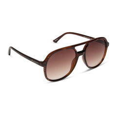 TEAGAN - MAHOGANY TORTOISE + BROWN GRADIENT SUNGLASSES