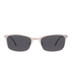 BERNIE - BRUSHED SILVER + GLASSES