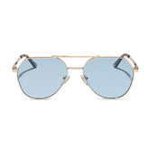 THE RESERVE - GOLD + BLUE TINT SUNGLASSES