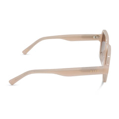LOLA - MILKY BLUSH + BROWN GRADIENT SUNGLASSES