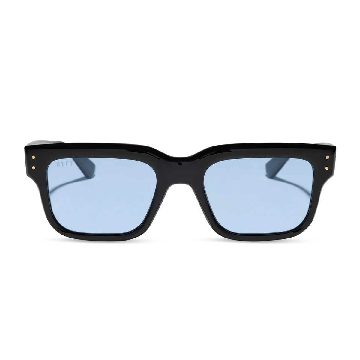 CASH - BLACK + LIGHT BLUE TINT SUNGLASSES