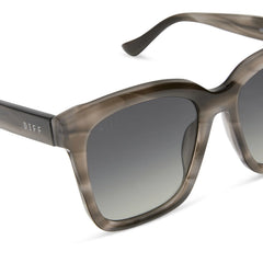 MEREDITH - SMOKE MARBLE + GREY GRADIENT + POLARIZED SUNGLASSES