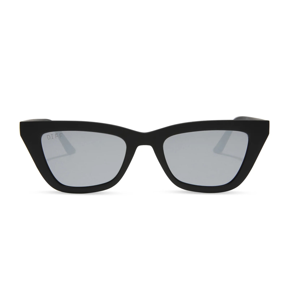 NOELLE - MATTE BLACK + GREY SUNGLASSES